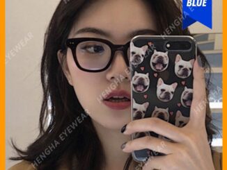 【HENGHA】【พร้อมสต็อก】แฟชั่นเกาหลีกรอบสี่เหลี่ยมกรอบแว่นตาผู้หญิง / ผู้ชายแว่นตาป้องกันสีฟ้า