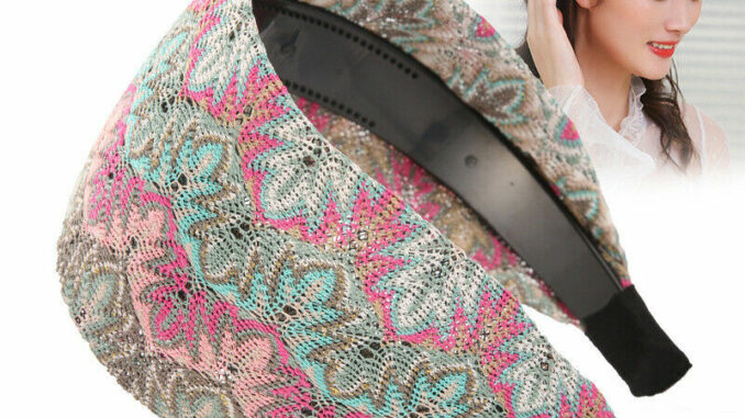 ใหม่ที่คาดศีรษะผ้ายืดกันลื่นสไตล์โบฮีเมียนสําหรับสุภาพสตรี