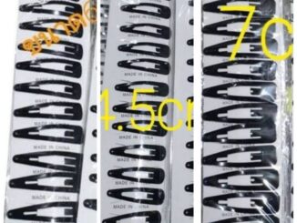 (แผง12ตัว)กิ๊บเปาะเเป๊ะสีดำไซร้กลางแผงละ12ตัวและกิ๊บเสียบสีพาสเทลหลายขนาดหลายเเบบ