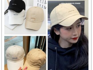 หมวกเบสบอลแฟชั่นเกาหลีลําลองสีดําสําหรับผู้ชายและผู้หญิง
