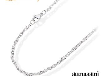555jewelry สร้อยคอสายโซ่ สไตล์มินิมอล รุ่น MNC-C003 - สร้อยสแตนเลส สร้อยคอผู้ชาย สร้อยคอผู้หญิง (CH14)