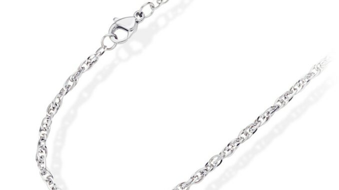 555jewelry สร้อยคอสายโซ่ สไตล์มินิมอล รุ่น MNC-C003 - สร้อยสแตนเลส สร้อยคอผู้ชาย สร้อยคอผู้หญิง (CH14)