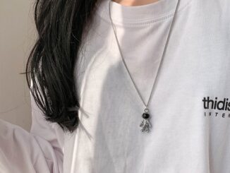 สร้อยคอ เครื่องประดับ สายโซ่โลหะ จี้รูปนักบินอวกาศ(A12-04-17 Silver)