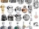 Pan Bracelet Charms Jewelry Plated Silver Star Wars Darth Vader Charm Beads Women DIY Jewellery