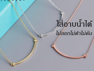 OYJR สร้อยสแตนเลส จี้รอยยิ้ม ทองคำ 18k เกาหลี เครื่องประดับมินิมอล แฟชั่นสําหรับผู้หญิง