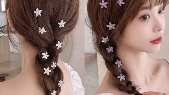 (มีหลายแบบนะคะ) กิ๊บติดผมสไตล์เกาหลี ดอกเดชี่ น่ารักๆ กิ๊บแต่งผมออกงาน