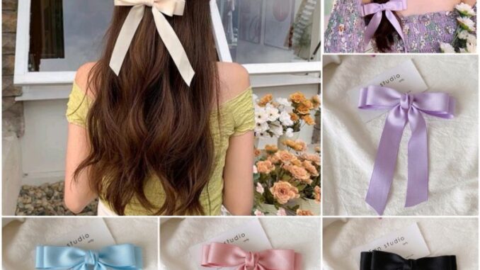โบว์ติดผม โบว์ริ้บบิ้น กิ๊บโบว์ติดผม มี 16สี   พร้อมส่ง
