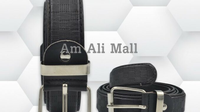 Am Ali Mallเข็มขัดแฟชั่น ผู้ชาย หนังPU