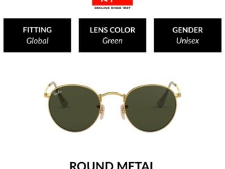 Ray-Ban Round Metal - RB3447 001 size 50 - sunglasses