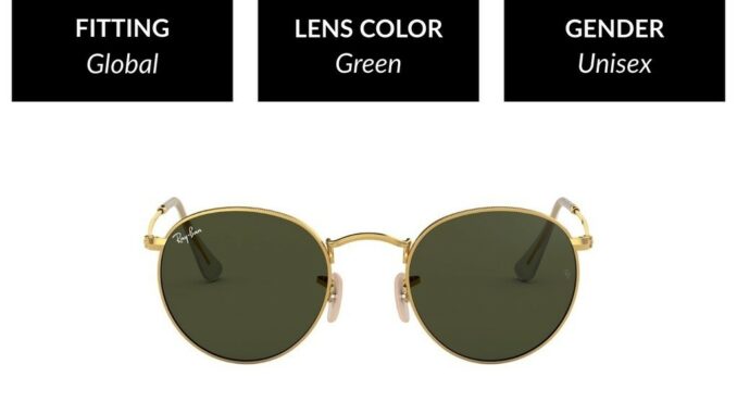 Ray-Ban Round Metal - RB3447 001 size 50 - sunglasses