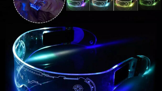 LED แว่นตา 7 สี อุปกรณ์ปาร์ตี้
