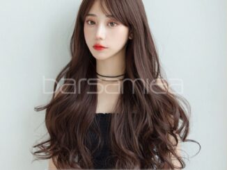 Barsamiea ฟรีตาข่ายคลุมผม วิกผมหญิง Natural black long wig วิกผมผู้หญิงยาวสีดำธรรมชาติ วิกผมออกงาน