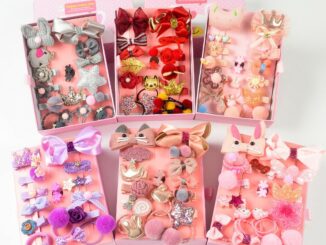18 ชิ้น / เซ็ตสาวกิ๊บติดผมแหวนเจ้าหญิงไม่เจ็บผมยางรัดหัวเชือก18pc/set/box Girls hair pin/ clip / ring princess no hurt h