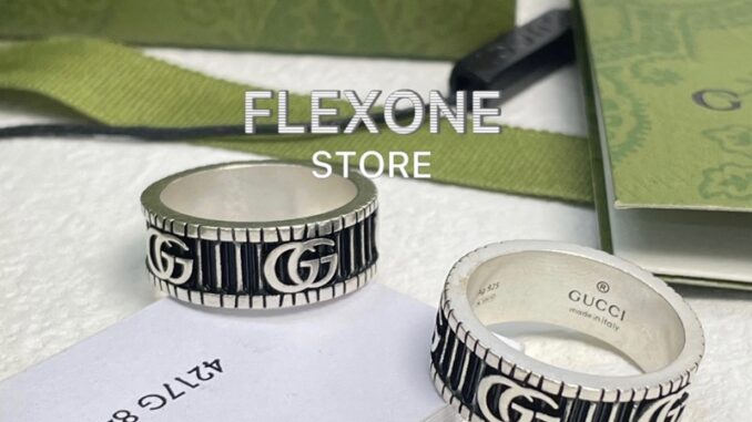 แหวน Gucci Silver Double GG Ring เงินแท้ แหวน Gucci Silver Double GG Ring เงินแท้