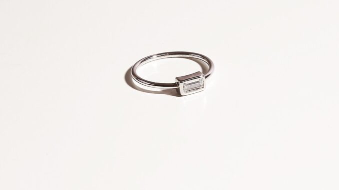 SWAN - RoseGold Ring Baguette Cut#2 แหวนเงินแท้ ฝังเพชรคิวบิคเซอร์โคเนีย cubic zirconia SWAN - RoseGold Ring Baguette Cut#2 แหวนเงินแท้ ฝังเพชรคิวบิคเซอร์โคเนีย cubic zirconia