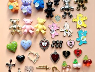 จี้สตอเบอรี่ จี้เกาหลี จี้ จี้เชอรี่ จี้แอปเปิ้ล จี้หัวใจ จี้เพชร DIY จี้หมี จี้ตกแต่ง (1ชิ้น)