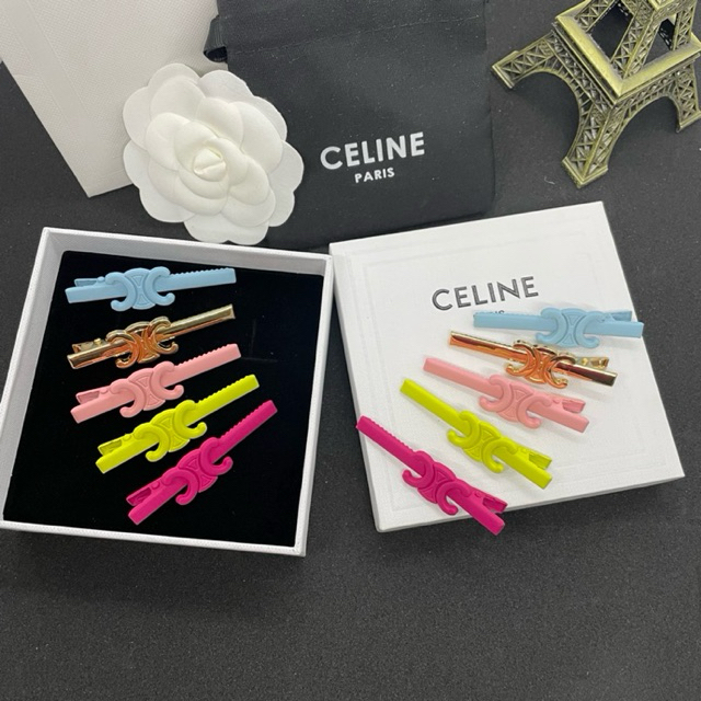 [ 1 คู่ ] กิ๊บหนีบผม สีสันสดใส งานติดโลโก้ CL HAIR CLIP งานแฟชั่นเก๋ ไว้ประดับผม น่ารักมากค่ะ