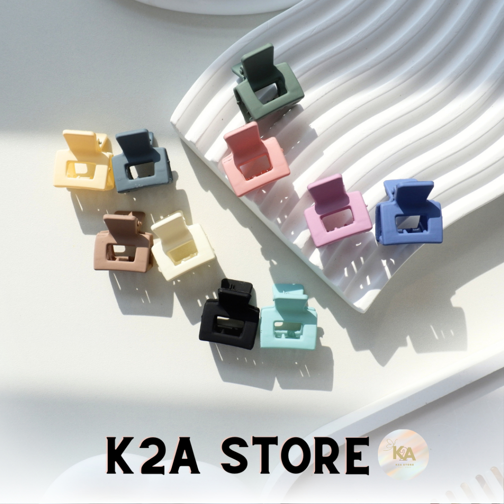 *1 แพคมี 2 สี* กิ๊บหนีบผมทรงมินิเหลี่ยม สไตล์เกาหลี หลากสี ขนาด 2.5 cm ++พร้อมส่งจากไทย++