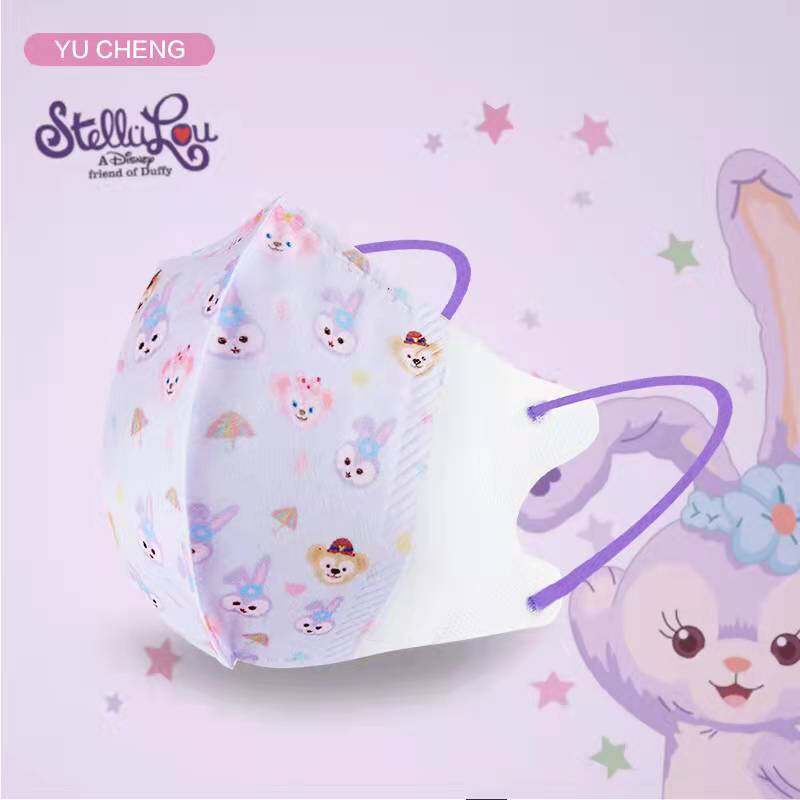 10 ชิ้น KF94 KN95 Kids Mask หน้ากากอนามัยแบบใช้แล้วทิ้ง 0-3 ปี อายุ 3-16 ปี หน้ากากสามมิติสำหรับเด็ก