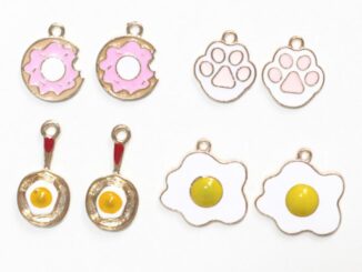 Ladyhome จี้รูปอุ้งเท้าน่ารัก โลหะผสมสังกะสี สําหรับทําเครื่องประดับ DIY 10 ชิ้น/ล็อต
