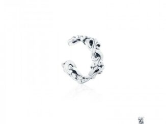 ake ake Braided 2.0 Ear Cuff ต่างหูหนีบเงินแท้ไม่ต้องเจาะหู แกะมือลายดอกลิลลี่ยุโรปพันเกลียวเถาวัลย์ ***ขายเป็นชิ้น/ข้าง