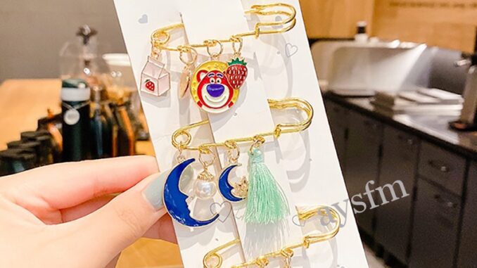เข็มกลัดคนท้อง ลายน่ารัก สไตล์เกาหลี   พร้อมส่ง  มีให้เลือก 16 ลาย