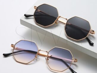 แว่นตากันแดดแฟชั่นสําหรับผู้ชายผู้หญิงทรงหลายเหลี่ยมป้องกัน Uv [แปดเหลี่ยม Uv
