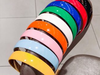 ผ้าโพกศีรษะสายคาดศีรษะหนัง Pu สไตล์เกาหลีสําหรับผู้หญิงสีแคนดี้