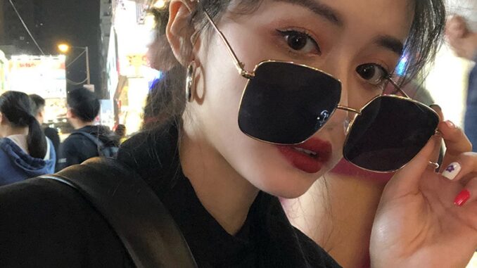 แว่นตากันแดด ทรงสี่เหลี่ยม แฟชั่นเกาหลี สําหรับผู้หญิง