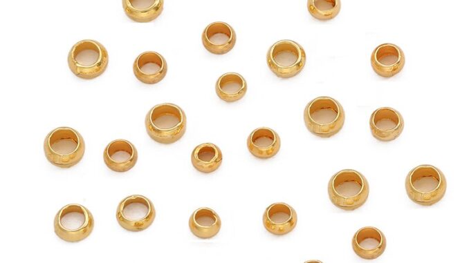 ลูกปัดทองแดง 18K Gold Plated 2.5 มม. 3 มม. 100 ชิ้นสําหรับทําเครื่องประดับสร้อยคอสร้อยข้อมือ Diy ลูกปัดทองแดง 18K Gold Plated 2.5 มม. 3 มม. 100 ชิ้นสําหรับทําเครื่องประดับสร้อยคอสร้อยข้อมือ Diy