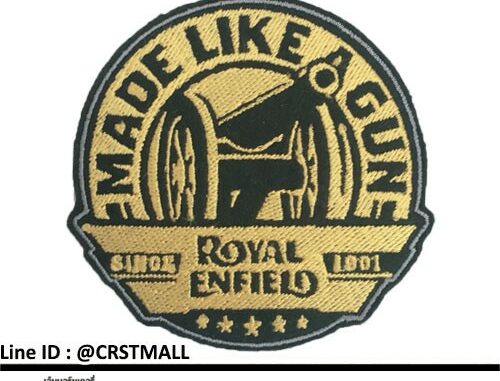 อาร์มรีดปักลายMADE LIKE A GUNอาร์มรีดติดเสื้อปักลายMADE LIKE A GUN อาร์มรีดปักโลโก้ROYAL ENFIELD อาร์มรีดปักลายMADE LIKE A GUNอาร์มรีดติดเสื้อปักลายMADE LIKE A GUN อาร์มรีดปักโลโก้ROYAL ENFIELD