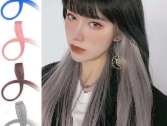 วิกผมยาวตรง สีย้อม แฟชั่นสําหรับผู้หญิง ต่อผมทำสี ต่อผมทำสี วิก วิกผม ผมปลอม