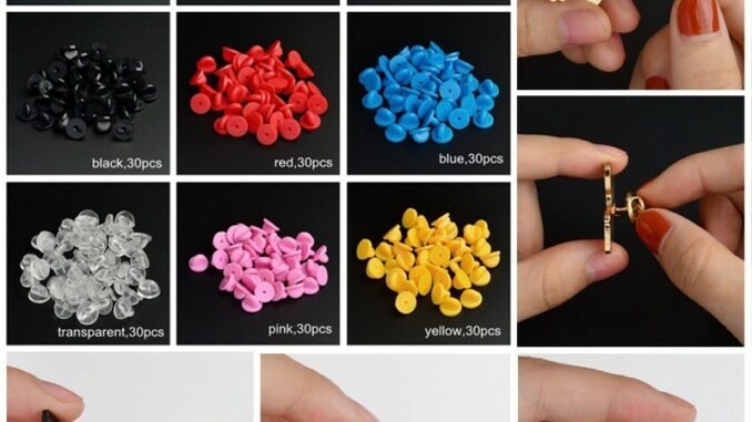 30 ชิ้น / ล็อต เข็มกลัด โลหะ ยางนุ่ม ทอง / เงิน / ดํา / สีสัน หัวเข็มขัดผีเสื้อ เครื่องมือที่ใช้งานได้จริง สําหรับทําเข็มกลัด