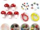 Beadthoven ลูกปัด รูปเห็ด แฮนด์เมด สําหรับทําเครื่องประดับ DIY 10-20 ชิ้น