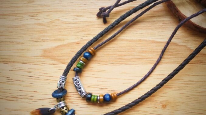 พร้อมส่ง! สร้อยถักสไตล์โบฮีเมียน Bohemian vintage style necklace