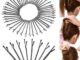 ปิ่นปักผมโลหะสีด ํา Pins Hairpins 50 ชิ้น