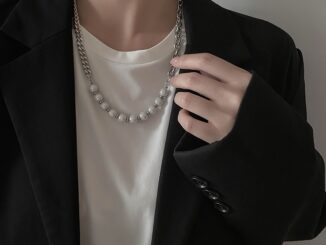 สร้อยคอสายโซ่ ประดับไข่มุก สไตล์ฮิปฮอป สำหรับผู้หญิง