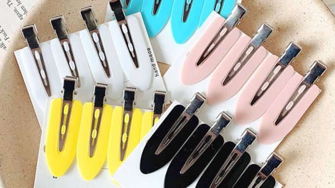 [FINE]กิ๊บติดผมไม่มีรอยต่อสําหรับจัดแต่งทรงผม Bb Barrette 4 ชิ้น
