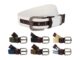 Louis Montini (Americo) เข็มขัดผ้าคอตตอน ผสมหนังวัวแท้ เข็มขัดผ้าใบ ผ้าแคนวาส Canvas Belt MCT22