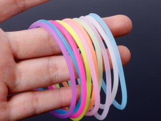 Lidu ยางรัดข้อมือซิลิโคนเรืองแสง 10 ชิ้นสําหรับทําผม DIY