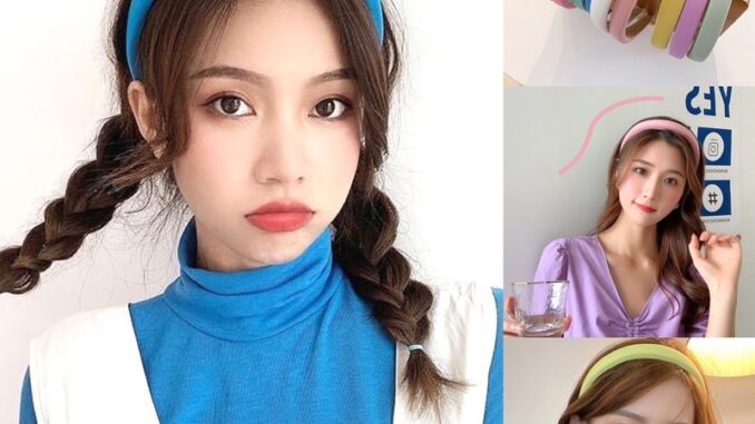 ที่คาดผมเกาหลี คาดผมฟองน้ำ headband คาดผมพาสเทล