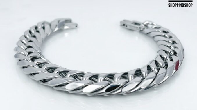 S-264 สร้อยข้อมือสแตนเลสแท้ ขนาดกว้าง13mm สร้อยข้อมือสแตนเลส งานเกรดพรีเมี่ยมตะขอเข้ารูป ไม่ลอกไม่ดำ ใส่อาบน้ำได้