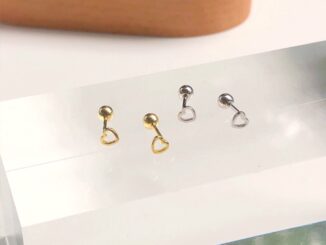 (กรอกโค้ด YAQ6E ลด 60.-) earika.earrings - tiny heart piercing จิวหูเงินแท้หัวใจ (ราคาต่อชิ้น) เหมาะสำหรับคนแพ้ง่าย