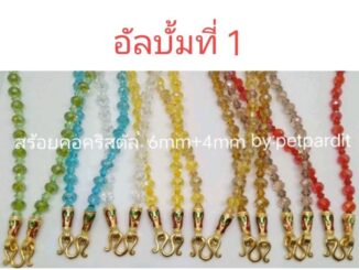 สร้อยคอห้อยพระ 6+4มม. เลือกสีตะขอได้+ความยาวได้