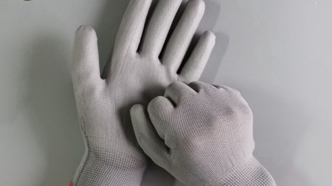 ถุงมือเคลือบยาง ถุงมือทำงาน ทำสวน กันลื่น กันบาด