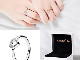 Pandora แหวนเงิน 925 ประดับเพชร เพทาย รูปหัวใจ สไตล์คลาสสิก สําหรับผู้หญิง งานแต่งงาน