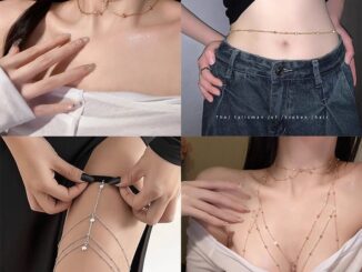 สายโซ่คล้องร่างกาย บิกินี่ โชว์หลัง เซ็กซี่ สไตล์ยุโรป และอเมริกา