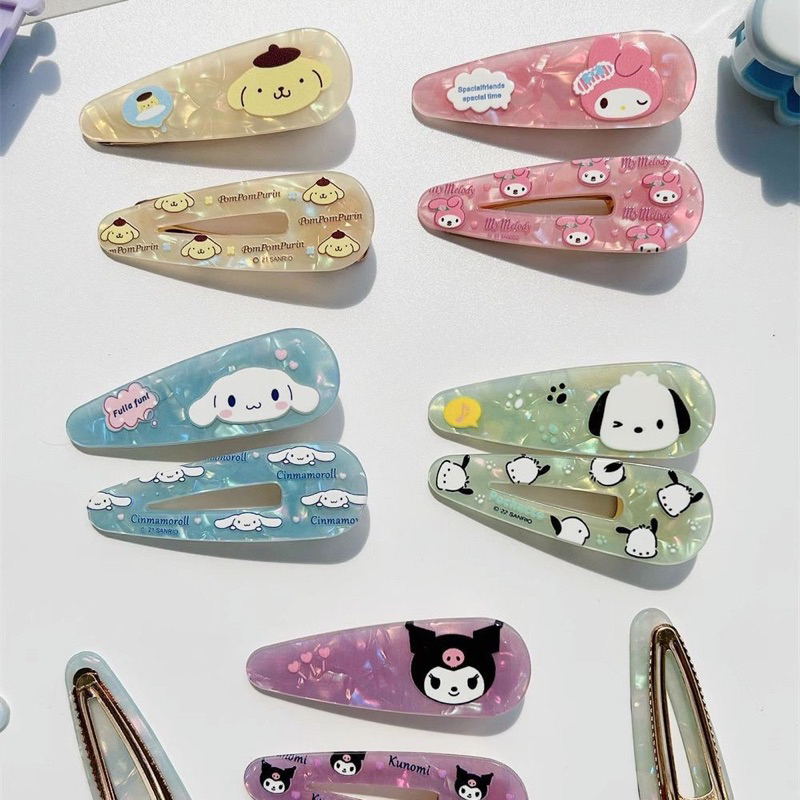 กิ๊บติดผม sanrio คู่ละ 20 บาท (1คู่ = 2 ชิ้น)