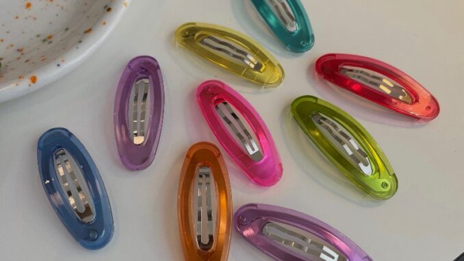 Transparent Jelly Color Bangs Hairpin Korean Sweet and Cute Hair Clip