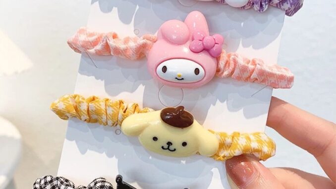 (A-215) ยางรัดผม Sanrio เมโลดี้ แฟชั่น น่ารัก เครื่องประดับ ส่งเร็ว   (เลือกลายได้)